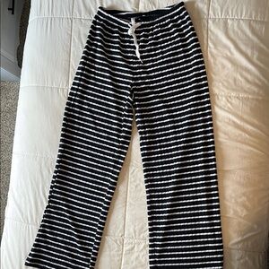 SHEIN Monochrome Striped Lounge Pants
